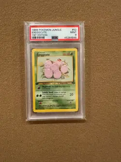 1999 Pokemon Jungle Exeggcute 1st Edition No.52 PSA 9 - Image 1