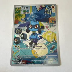 Pokemon Riolu 215/198 Illustration Rare Full Art Holo SV01 Scarlet & Violet EN - Image 1