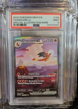 Charizard EX 199/165 Special Illustration Rare 151 Pokemon PSA 9 - Image 1