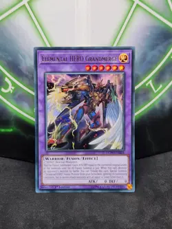 Yugioh Elemental HERO Grandmerge DUPO-EN004 Ultra Rare 1st Edition LP - Image 1