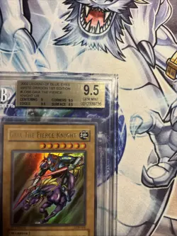 Yugioh 1st Edition LOB-006 Gaia The Fierce Knight 9.5 - Image 2