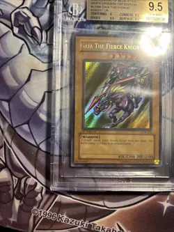 Yugioh 1st Edition LOB-006 Gaia The Fierce Knight 9.5 - Image 4