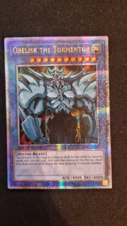 Obelisk The Tormentor (LC01-EN001) Quarter Century Secret Rare NM/LP - Image 1
