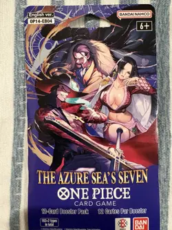 One Piece OP-14 The Azure Sea's Seven Sleeved Booster Pack English - Image 1
