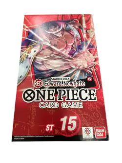 English One Piece Card Game Starter Deck Red Edward Newgate ST-15 New Sealed - Image 1