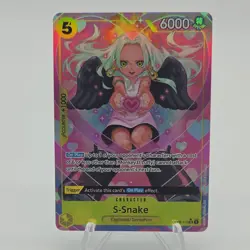 Bandai One Piece S-Snake OP08-112 Super Rare Alt Art Two Legends Parallel Foil - Image 1