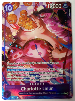 One Piece: A Fist of Divine Speed - Charlotte Linlin - Alt Art Rare OP11-073 NM - Image 1