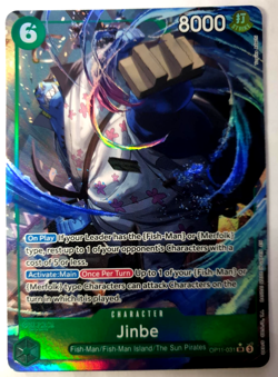 One Piece A Fist of Divine Speed - Jinbe - Alt Art SR - OP11-031 NM - Image 1
