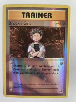 Pokemon TCG: 2016 XY Evolutions Reverse Holo Brock's Grit (74/108) - Image 1