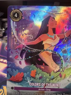 Disney Lorcana Colors of the Wind Foil Pocahontas Card 228/204 English Enchanted - Image 4