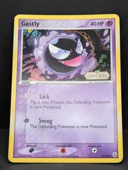 Gastly 52/92 Legend Maker Reverse Holo Rare Pokemon TCG Nintendo Gengar LP - Image 3