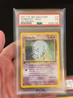 WOBBUFFET HOLO 1ST EDITION NEO DISCOVERY PSA 7 2001 POKEMON #16 - Image 1