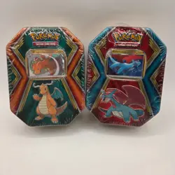 Pokemon TCG Dragonite & Salamence Dragons 2019 Tins X2 - Image 1