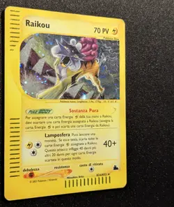 Pokemon SKYRIDGE - #H26/H32 Raikou - Holo - ITA - SWIRL - Heavily Played - Image 5
