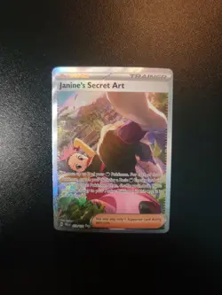 Pokemon Janine's Secret Art #173/131 English Prismatic Evolutions SIR - Image 1