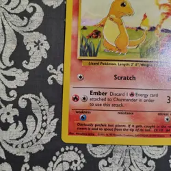 Pokemon TCG Charmander Base Set 46/102 Regular NEAR MINT NM - Image 5