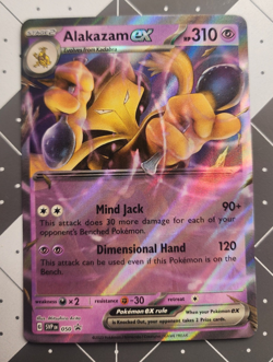 Pokemon TCG 151 Error No Star Pattern – Alakazam ex 050 Black Star Promo - Image 4