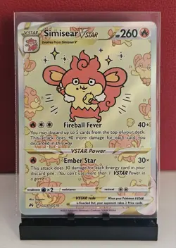 Simisear VSTAR Crown Zenith Galarian Gallery GG37/GG70 Ultra Rare NM Pokemon TCG - Image 1