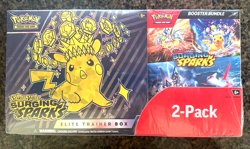 Pokemon Surging Sparks Elite Trainer Box + Booster Bundle, 2-pack - Image 1
