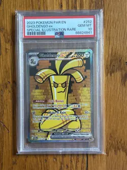 Pokemon Gholdengo ex 252/182 Special Illustration Rare PSA 10 - Image 1