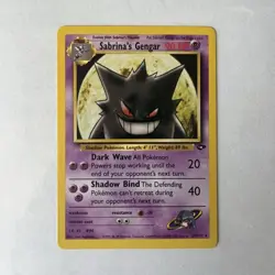 Pokemon Sabrina's Gengar Gym Challenge 29/132 Rare 90 HP Regular Stage 2 - Image 1
