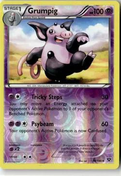2014 XY BASE SET GRUMPIG 50/146 Reverse Holo - Image 1