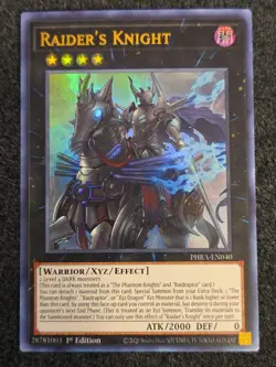Yugioh Raider's Knight PHRA-EN040 Ultra Rare 1st Ed NM - Image 1