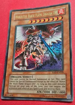 1x Yu-Gi-Oh! Horus The Black Flame Dragon LV8 - SOD-EN008 - Ultra Rare - LP - Image 1
