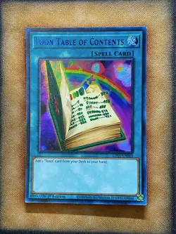 Yugioh Toon Table of Contents LDS1-EN069 Ultra Rare 1st Ed BLUE NM - Image 1