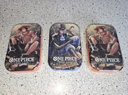 Lot of 3 - One Piece Card TCG Vol 2 Mini Tins Sealed, 3 Brand New Factory Sealed - Image 1