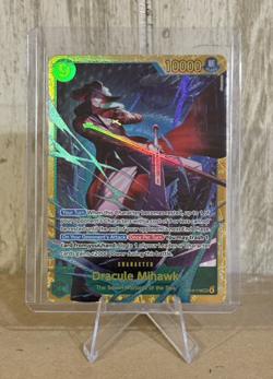 Dracule Mihawk Foil The Azure Sea's Seven Secret Rare OP14-119 One Piece TCG - Image 1