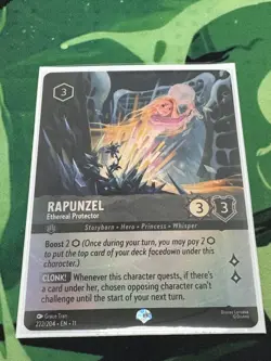 Disney Lorcana Winterspell RAPUNZEL Ethereal Protector Epic Foil #222/204 - Image 1