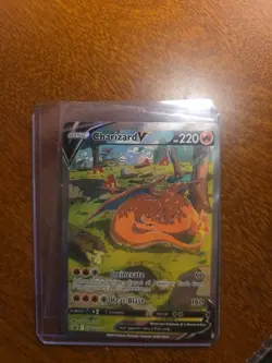Pokemon Charizard v SWSH260 Alternate Art Full Art Holo Promo Card - Image 2
