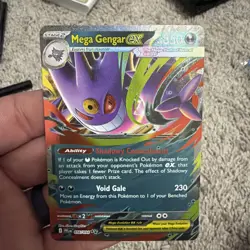 Pokemon Mega Gengar EX 056/094 Mega Pokemon TCG Card English - Image 1