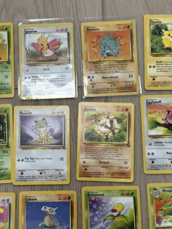 Jungle Set Pokemon Cards Bundle No Duplicates 1999 WOTC Vintage x23 - Image 2