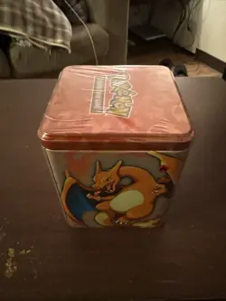 Pokemon Stack Em High Fighting Tin With Random Cards And Collector Coin NEW - Image 3