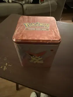 Pokemon Stack Em High Fighting Tin With Random Cards And Collector Coin NEW - Image 4