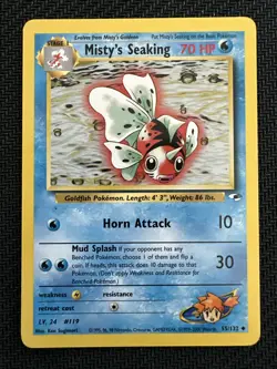 (NM) Misty's Seaking 55/132 Gym Heroes Pokemon Card TCG - Image 1