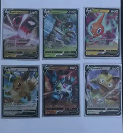Pokemon V Card Lot Regidrago Trevenant Rotom Eevee Lucario SWSH Lost Origin 6x - Image 1