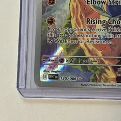Pokemon Card TCG: Sawk 130/086 Sv: White Flare Holo Illustration Rare - Image 4