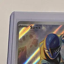 Pokemon Card TCG: Sawk 130/086 Sv: White Flare Holo Illustration Rare - Image 5