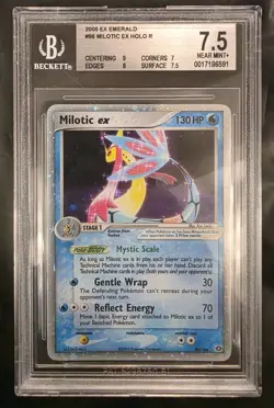 Pokemon Card-Milotic Ex-96/106-ENG--BGS 7.5-Ex Emerald -Holo-NearMint - Image 1