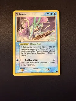 Suicune 4/17 POP Series 2 Holo Rare Pokemon Card English NM - Image 1