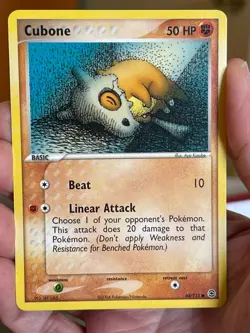 POKEMON CUBONE 60/112 COMMON EX FIRERED & LEAFGREEN NM CARD - Image 1