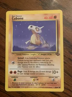Cubone Pokemon Card- jungle set 50/64 - Image 1