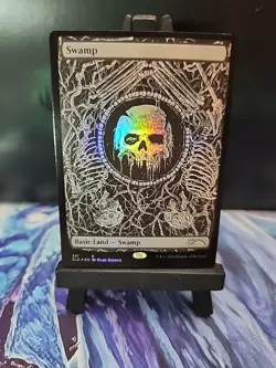 *FOIL* Swamp (The Unfathomable Crushing Brutality of Basic Lands) Secret Lair - Image 1