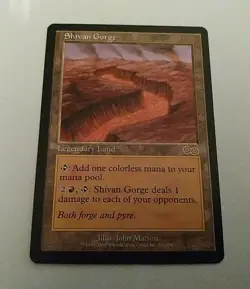 LOT RES. EN/AN SHIVAN GORGE FAITH HEALER (NM/EX) MTG URZA'S SAGA 1998 - Image 1