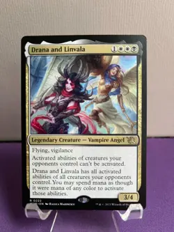 MTG - Drana and Linvala - Legendary Creature (Vampire Angel) - MOM #222 - Rare - Image 1