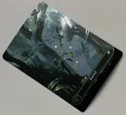 MTG Edge of Eternities Basic Land Forest COMMON GALAXY FOIL #0371 - Image 2