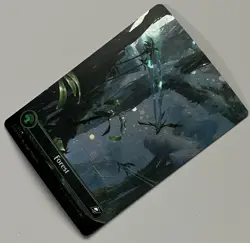 MTG Edge of Eternities Basic Land Forest COMMON GALAXY FOIL #0371 - Image 3